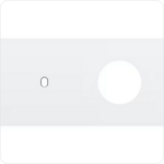 Niko Tweevoudige afdekplaat h71 voor 1 enkelv schak + 1 stopc toggle Niko Toggle Wit