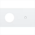 Niko Tweevoudige afdekplaat h71 voor 1 stopc + 1 enkelv schak toggle Niko Toggle Wit