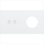 Niko Tweevoudige afdekplaat h71 voor 1 tweev schak + 1 stopc toggle Niko Toggle Wit