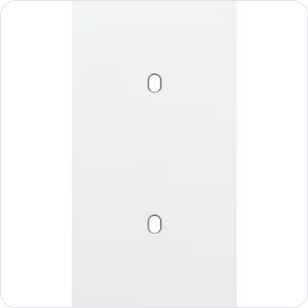 Niko Tweevoudige afdekplaat v71 voor 2 enklv schak toggle Niko Toggle Wit