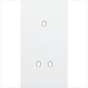 Niko Tweevoudige afdekplaat v71 voor 1 enklv + 1 tweev schak toggle Niko Toggle Wit