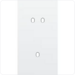 Niko Tweevoudige afdekplaat v71 voor 1 tweev + 1 enklv schak toggle Niko Toggle Wit