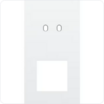 Niko Tweevoudige afdekplaat v71 voor tweev schak + fct toggle wit Niko Toggle Wit
