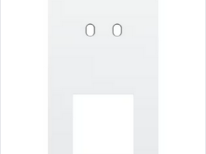 Niko Tweevoudige afdekplaat v71 voor tweev schak + fct toggle wit Niko Toggle Wit