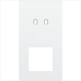 Niko Tweevoudige afdekplaat v71 voor tweev schak + fct toggle wit Niko Toggle Wit