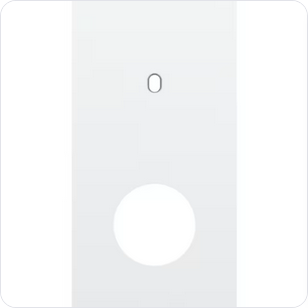 Niko Tweevoudige afdekplaat v71 voor 1 enkelv schak + 1 stopc toggle Niko Toggle Wit