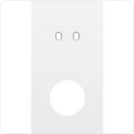 Niko Tweevoudige afdekplaat v71 voor 1 tweev schak + 1 stopc toggle Niko Toggle Wit