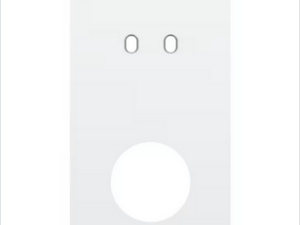Niko Tweevoudige afdekplaat v71 voor 1 tweev schak + 1 stopc toggle Niko Toggle Wit