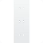 Niko Drievoudige afdekplaat v71 voor 3 tweev schak toggle Niko Toggle Wit