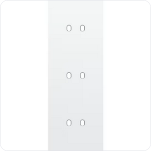 Niko Drievoudige afdekplaat v71 voor 3 tweev schak toggle Niko Toggle Wit