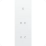 Niko Drievoudige afdekplaat v71 voor enklv + 2 tweev schak toggle wit Niko Toggle Wit