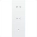 Niko Drievoudige afdekplaat v71 voor 2 tweev + enklv schak toggle wit Niko Toggle Wit