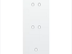 Niko Drievoudige afdekplaat v71 voor 2 tweev + enklv schak toggle wit Niko Toggle Wit