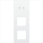 Niko Drievoudige afdekplaat v71 voor tweev schak + 2 fct toggle wit Niko Toggle Wit