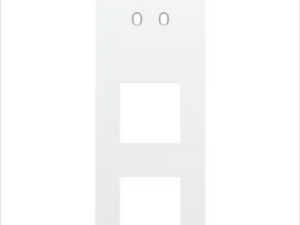 Niko Drievoudige afdekplaat v71 voor tweev schak + 2 fct toggle wit Niko Toggle Wit