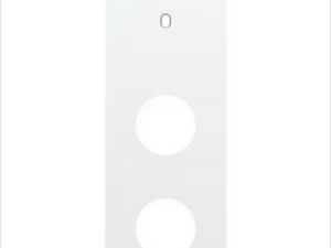Niko Drievoudige afdekplaat v71 voor enklv schak + 2 stopc toggle wit Niko Toggle Wit