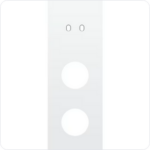 Niko Drievoudige afdekplaat v71 voor tweev schak + 2 stopc toggle wit Niko Toggle Wit