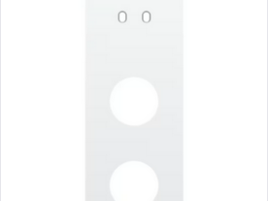 Niko Drievoudige afdekplaat v71 voor tweev schak + 2 stopc toggle wit Niko Toggle Wit