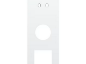 Niko Drievoudige afdekplaat v71 voor tweev schak + stopc + fct toggle wit Niko Toggle Wit