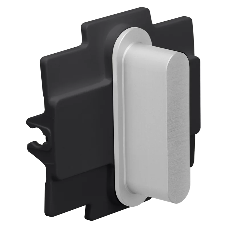 Niko Toggle 2-Voudige afdekplaat h71 Enkelvoudige afdekplaatvr enklv schak alu grey brushed RAL: 000 80 00 (kopie) Niko Toggle alu grey brushed RAL: 000 80 00