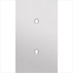 NIKO 2-Voudige afdekplaat v60 vr 2 enklv schak toggle Niko Toggle alu blue grey brushed