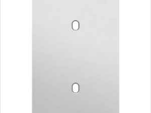 NIKO 2-Voudige afdekplaat v60 vr 2 enklv schak toggle Niko Toggle alu blue grey brushed