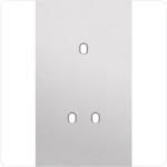 NIKO 2-Voudige afdekplaat v60 vr 1 enklv + 1 tweev schak toggle Niko Toggle alu blue grey brushed