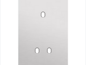 NIKO 2-Voudige afdekplaat v60 vr 1 enklv + 1 tweev schak toggle Niko Toggle alu blue grey brushed