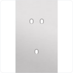 NIKO 2-Voudige afdekplaat v60 vr 1 tweev + 1 enklv schak toggle Niko Toggle alu blue grey brushed