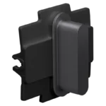 Niko Toggle 2-Voudige afdekplaat h71 voor 1 enkelv schak + 1 stopc alu black brushed RAL: 000 20 00 (kopie) Niko Toggle alu black brushed RAL: 000 20 00