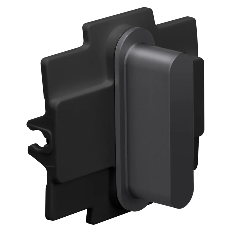 Niko Toggle 2-Voudige afdekplaat h71 voor 1 enkelv schak + 1 stopc alu black brushed RAL: 000 20 00 (kopie) Niko Toggle alu black brushed RAL: 000 20 00