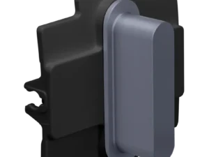 Niko Toggle 2-Voudige afdekplaat h71 voor 1 enkelv schak + 1 stopc alu blue grey brushed RAL: 240 30 05 (kopie) Niko Toggle alu blue grey brushed