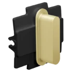 Niko Toggle 2-Voudige afdekplaat h71 voor 1 enkelv schak + 1 stopc alu gold brushed RAL: 1000 (kopie) Niko Toggle alu gold brushed RAL: 1000