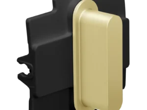 Niko Toggle 2-Voudige afdekplaat h71 voor 1 enkelv schak + 1 stopc alu gold brushed RAL: 1000 (kopie) Niko Toggle alu gold brushed RAL: 1000