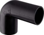 Geberit afvoer 50X58 PE fitting afvoerbocht 90° met mof voor reukafsluiter (kopie) Geberit afvoer PE fitting afvoerbocht 90°