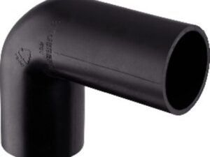 Geberit afvoer 50X58 PE fitting afvoerbocht 90° met mof voor reukafsluiter (kopie) Geberit afvoer PE fitting afvoerbocht 90°