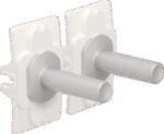 NIKO Toggle set voor tweevoudige schakelfuncties alu grijs Niko Toggle alu blue grey brushed