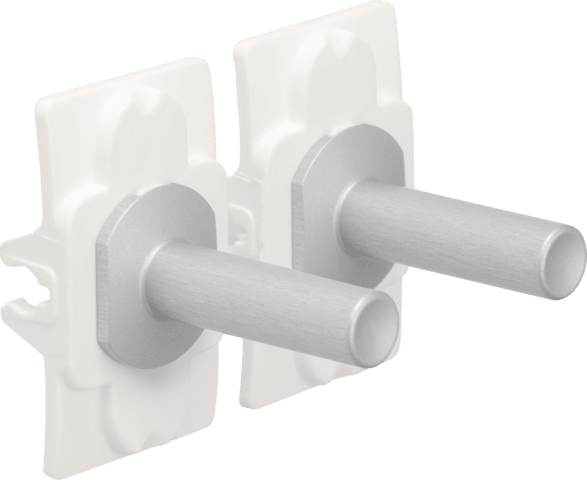 NIKO Toggle set voor tweevoudige schakelfuncties alu grijs Niko Toggle alu blue grey brushed