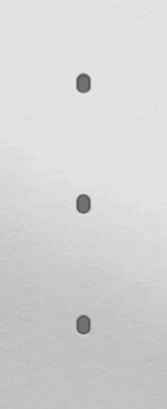 NIKO 3-Voudige afdekplaat v60 vr 3 enklv schak toggle Niko Toggle alu blue grey brushed