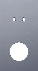 Niko Toggle 2-Voudige afdekplaat v71 voor 1 tweev schak + 1 stopc alu blue grey brushed RAL: 240 30 05