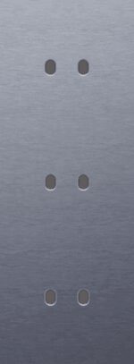 Niko Toggle 3-Voudige afdekplaat v71 vr 3 tweev schak alu blue grey brushed RAL: 240 30 05