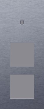Niko Toggle 3-Voudige afdekplaat v60 vr enklv schak + 2 fct alu blue grey brushed RAL: 240 30 05