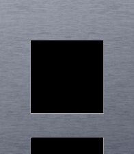 Niko Toggle 3-Voudige afdekplaat v60 vr enklv schak + 2 fct alu blue grey brushed RAL: 240 30 05