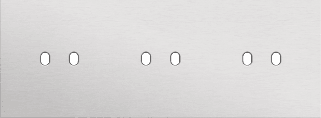 NIKO 3-Voudige afdekplaat h71 vr 3 tweev schak toggle Niko Toggle alu blue grey brushed