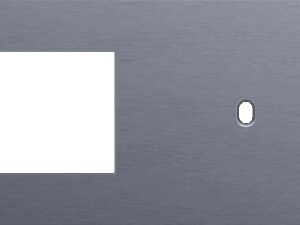 Niko Toggle 2-Voudige afdekplaat h7Enkelvoudige afdekplaatvr enklv schak alu blue grey brushed RAL: 240 30 05