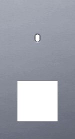 Niko Toggle 2-Voudige afdekplaat v71 vr enklv schak + fct alu blue grey brushed RAL: 240 30 05