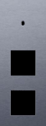 Niko Toggle 3-Voudige afdekplaat v71 vr enklv schak + 2 fct alu blue grey brushed RAL: 240 30 05