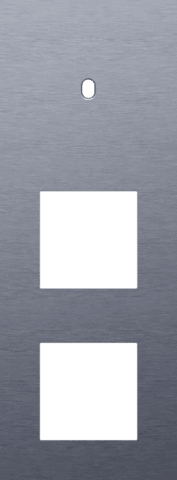 Niko Toggle 3-Voudige afdekplaat v71 vr enklv schak + 2 fct alu blue grey brushed RAL: 240 30 05