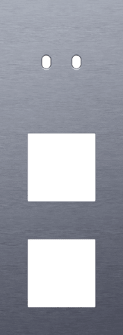 Niko Toggle 3-Voudige afdekplaat v71 vr tweev schak + 2 fct alu blue grey brushed RAL: 240 30 05