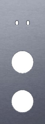 Niko Toggle 3-Voudige afdekplaat v71 vr tweev schak + 2 stopc alu blue grey brushed RAL: 240 30 05